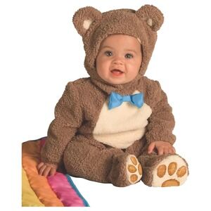 Rubies Oatmeal Bear Infant Costume Jumpsuit with Blanket Brown 12-18 Months